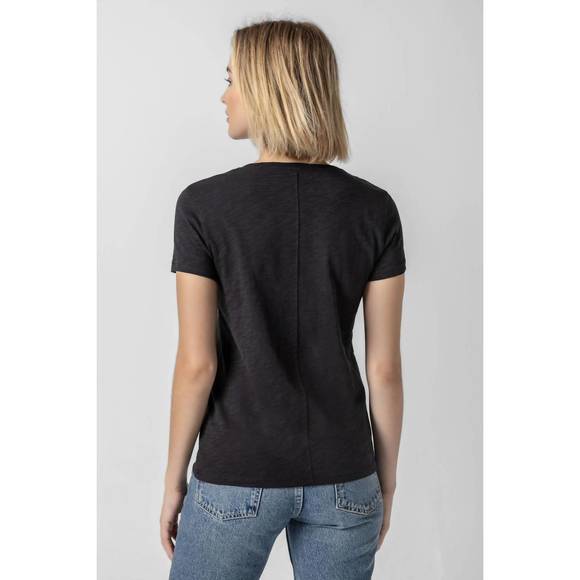 NEW LILLA P short sleeve crewneck tee in black - Picture 5 of 5